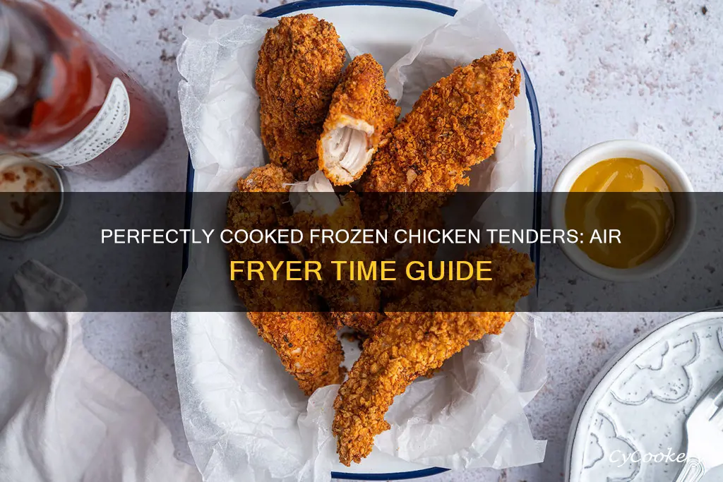 how long do you cook frozen chicken tenders air fryer