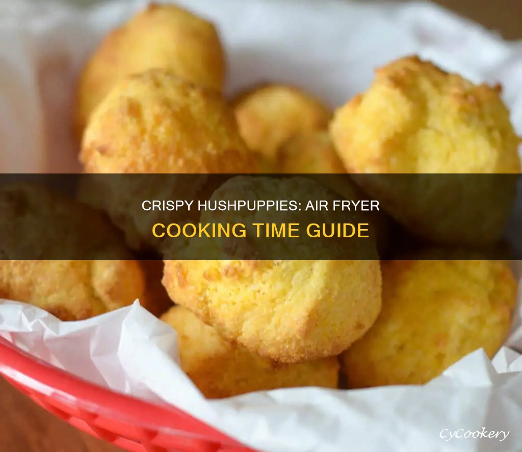 how long do you cook frozen hushpuppies in air fryer