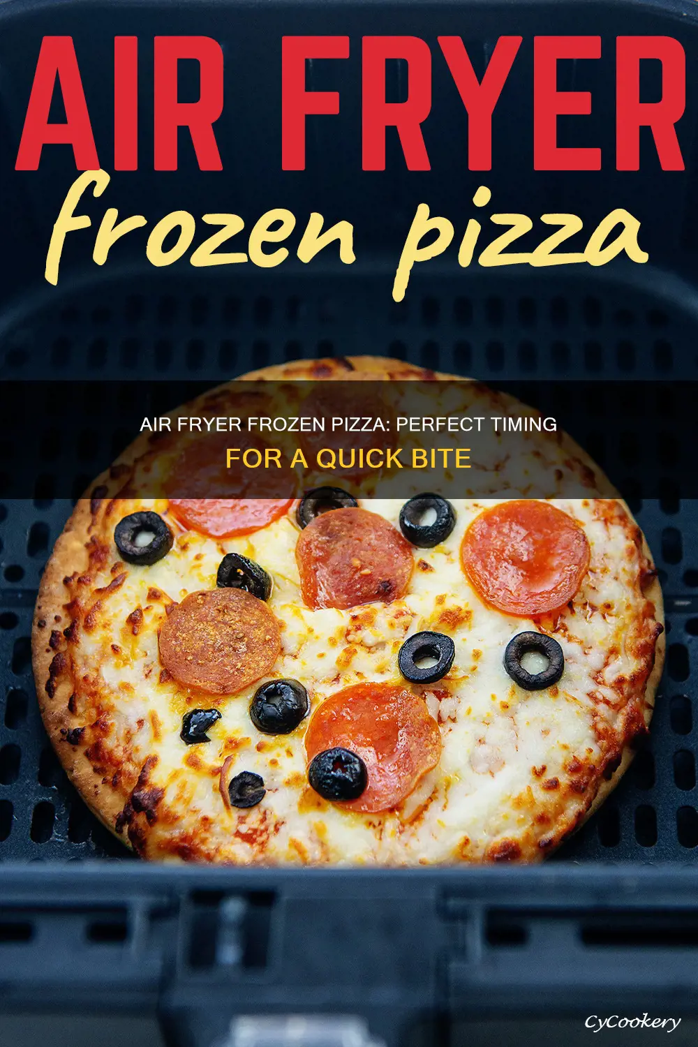 how long do you cook frozen pizza in air fryer