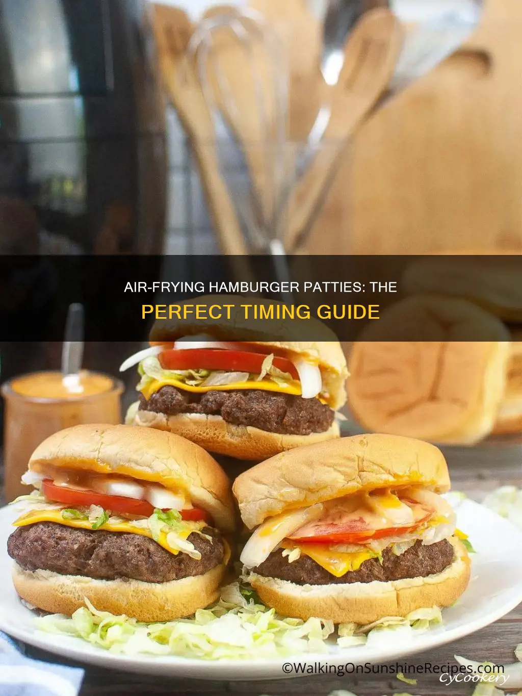 how long do you cook hamberget pattys in air fryer