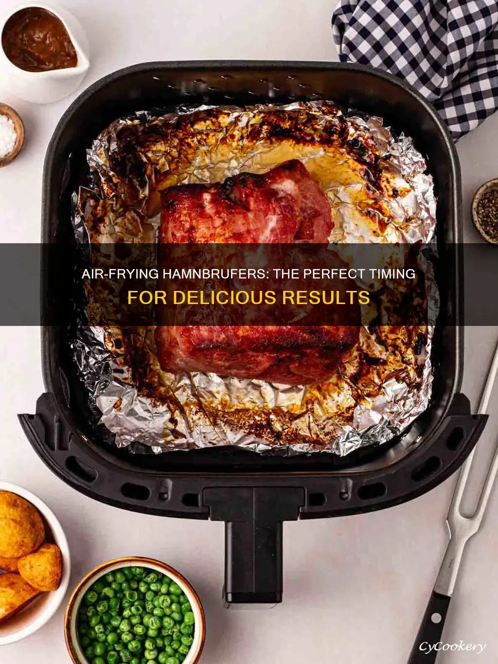 how long do you cook hamnbrufers in air fryer