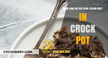 Crock Pot Italian Beef: Cooking Time Perfection