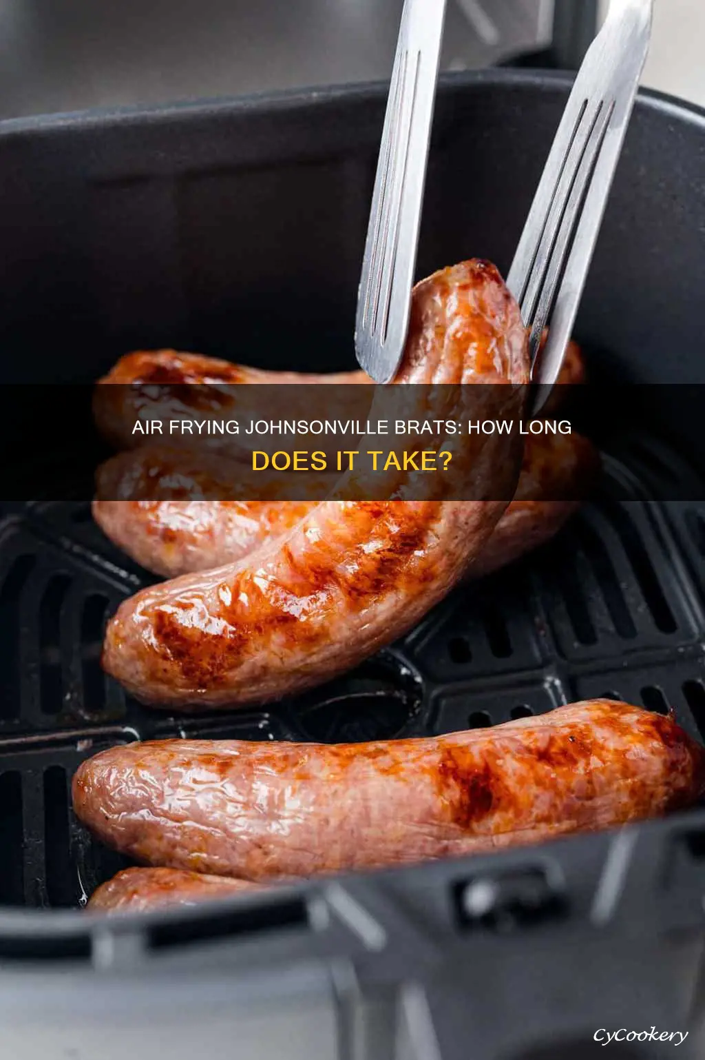 how long do you cook johnsonville brats in air fryer