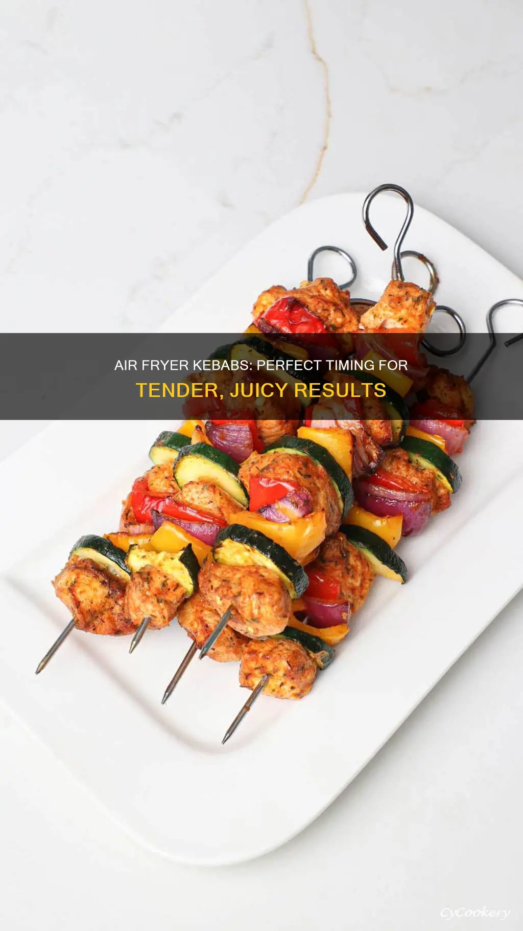 how long do you cook kebabs in air fryer