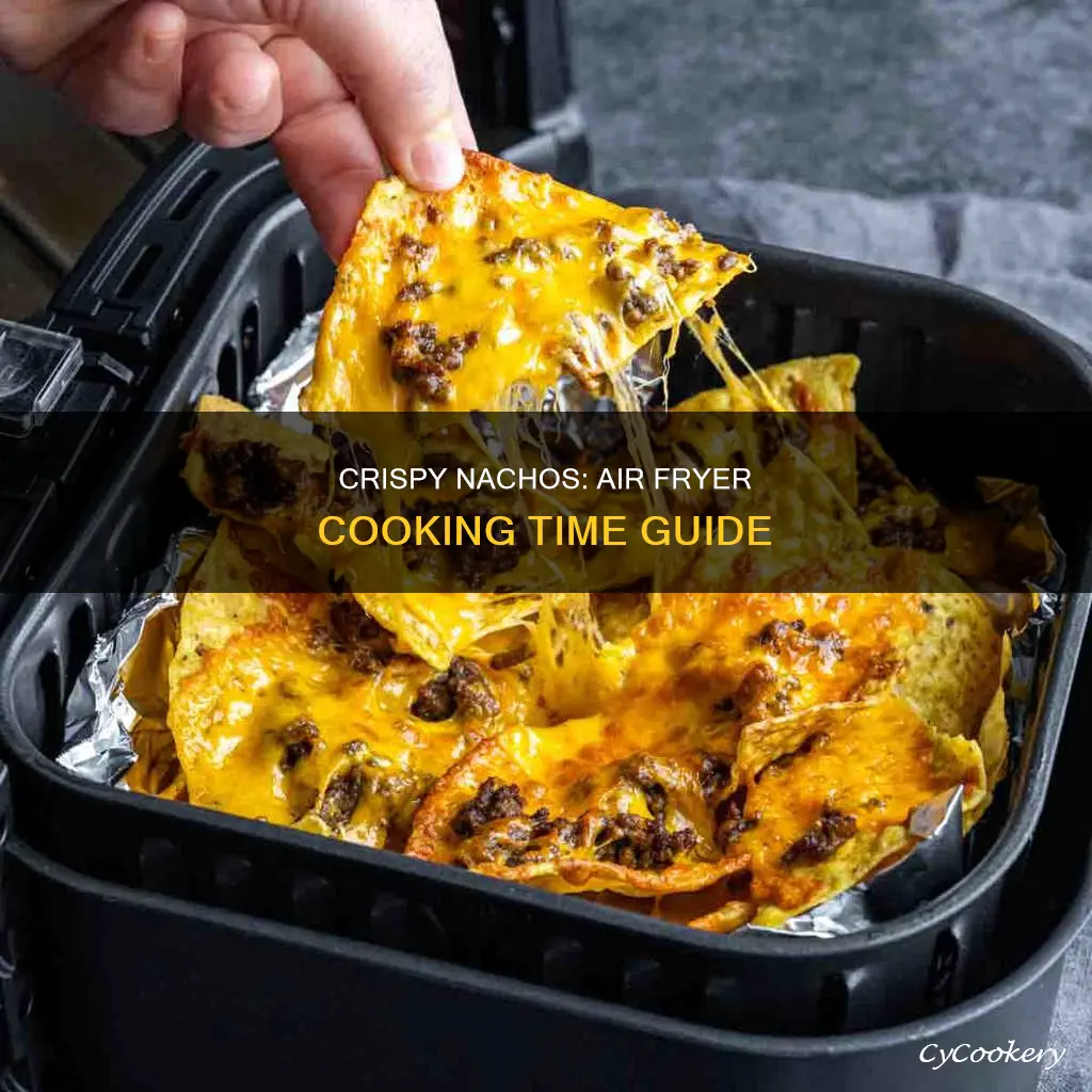 how long do you cook nachos in an air fryer