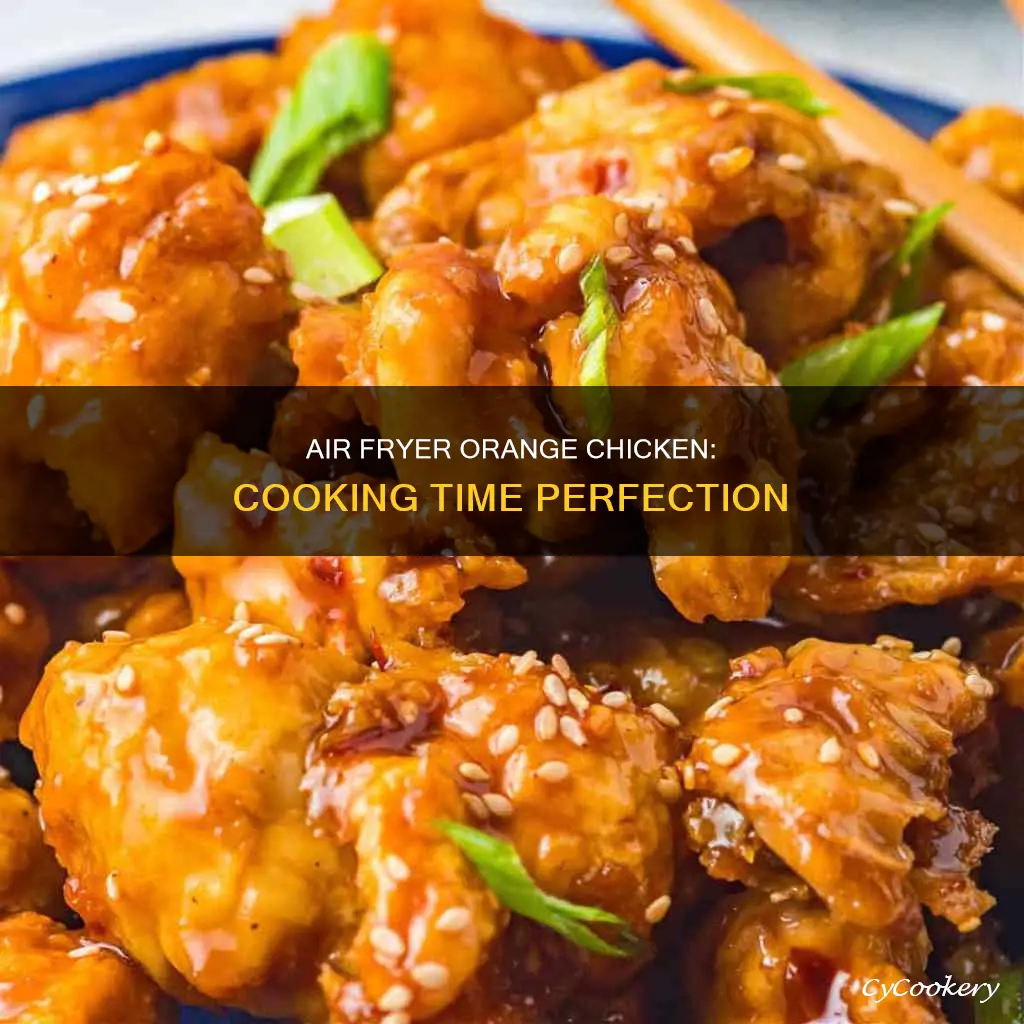 how long do you cook orange chicken in air fryer