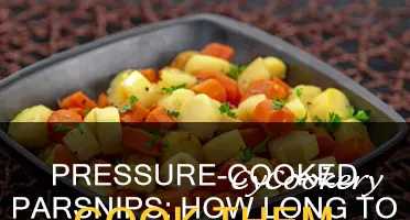 how long do you cook parsnips in a pressure pot