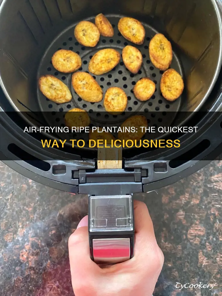 how long do you cook plantains in air fryer