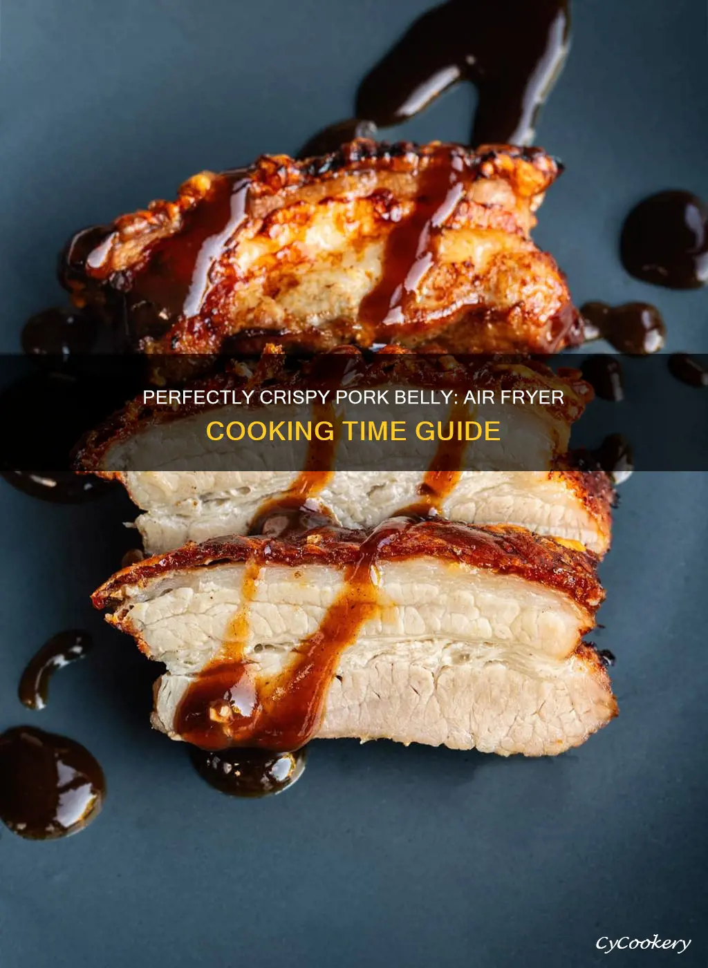 how long do you cook pork belly in air fryer