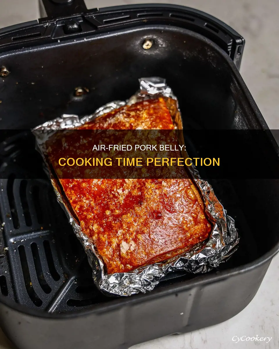how long do you cook pork belly in air fryer
