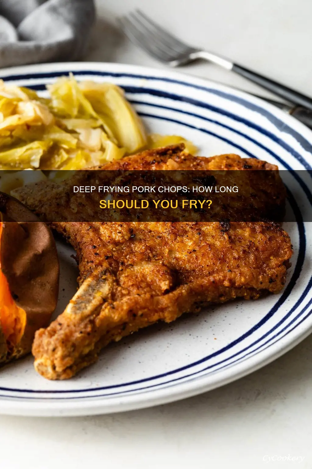 how long do you cook pork chops in deep fryer