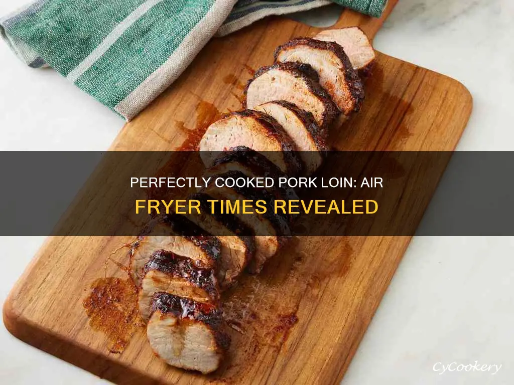 how long do you cook pork loin in air fryer