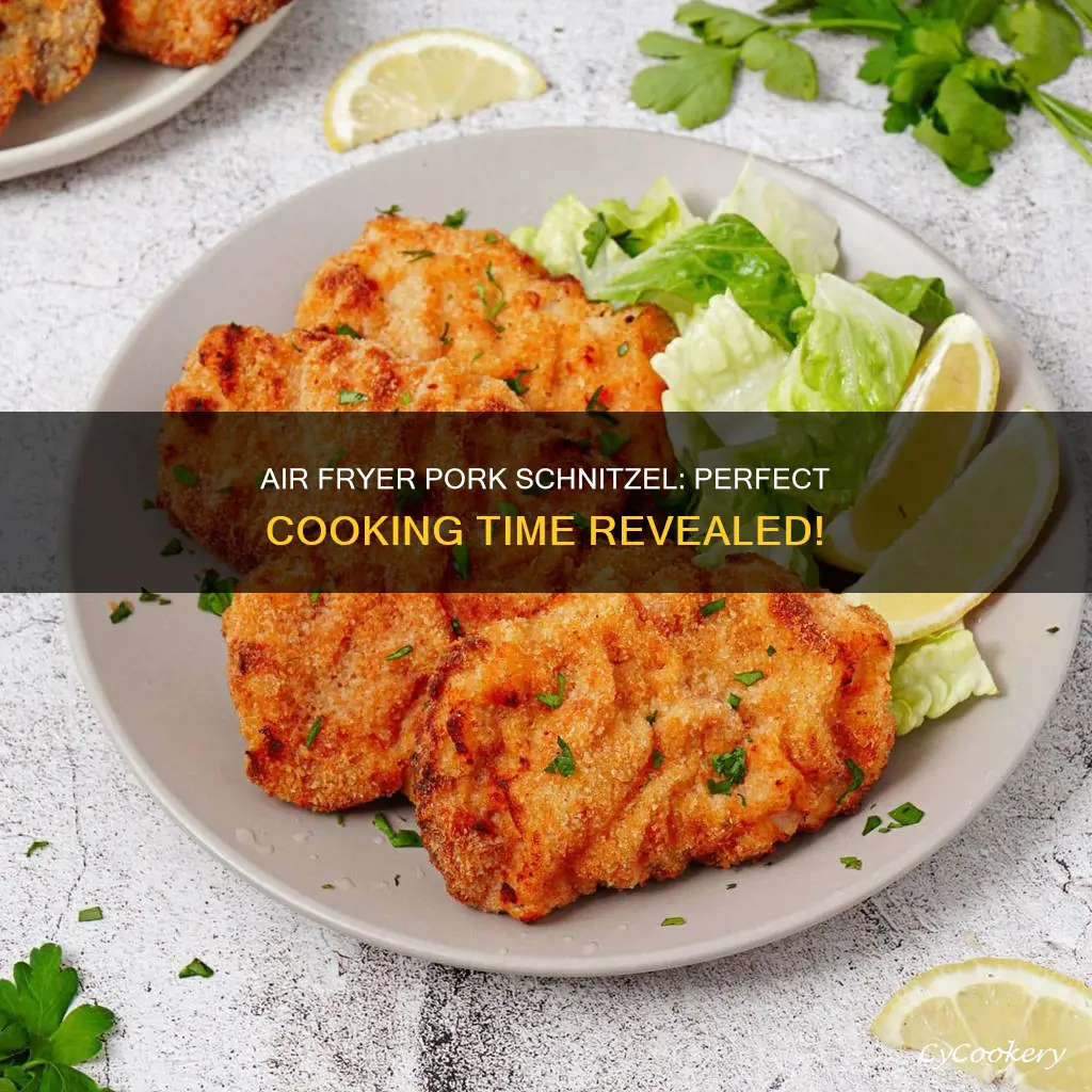 how long do you cook pork schnitzel in air fryer