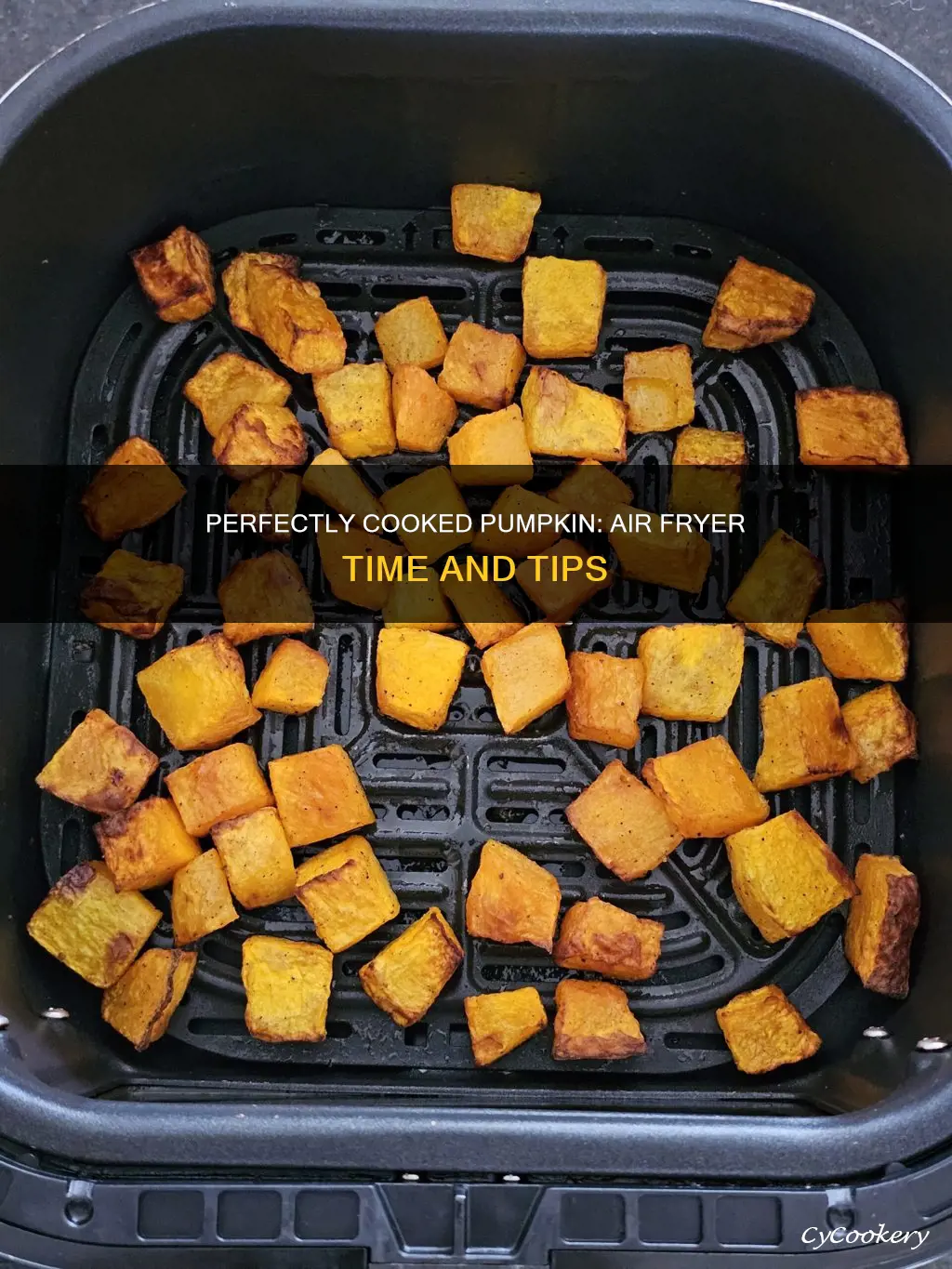 how long do you cook pumpkin in an air fryer