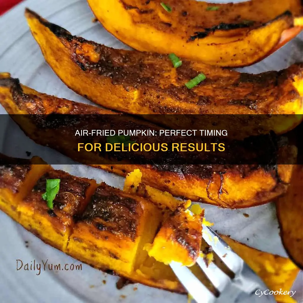 how long do you cook pumpkin in an air fryer