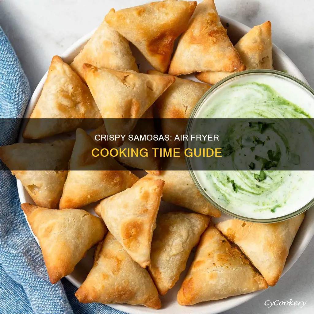 how long do you cook samosas in the air fryer