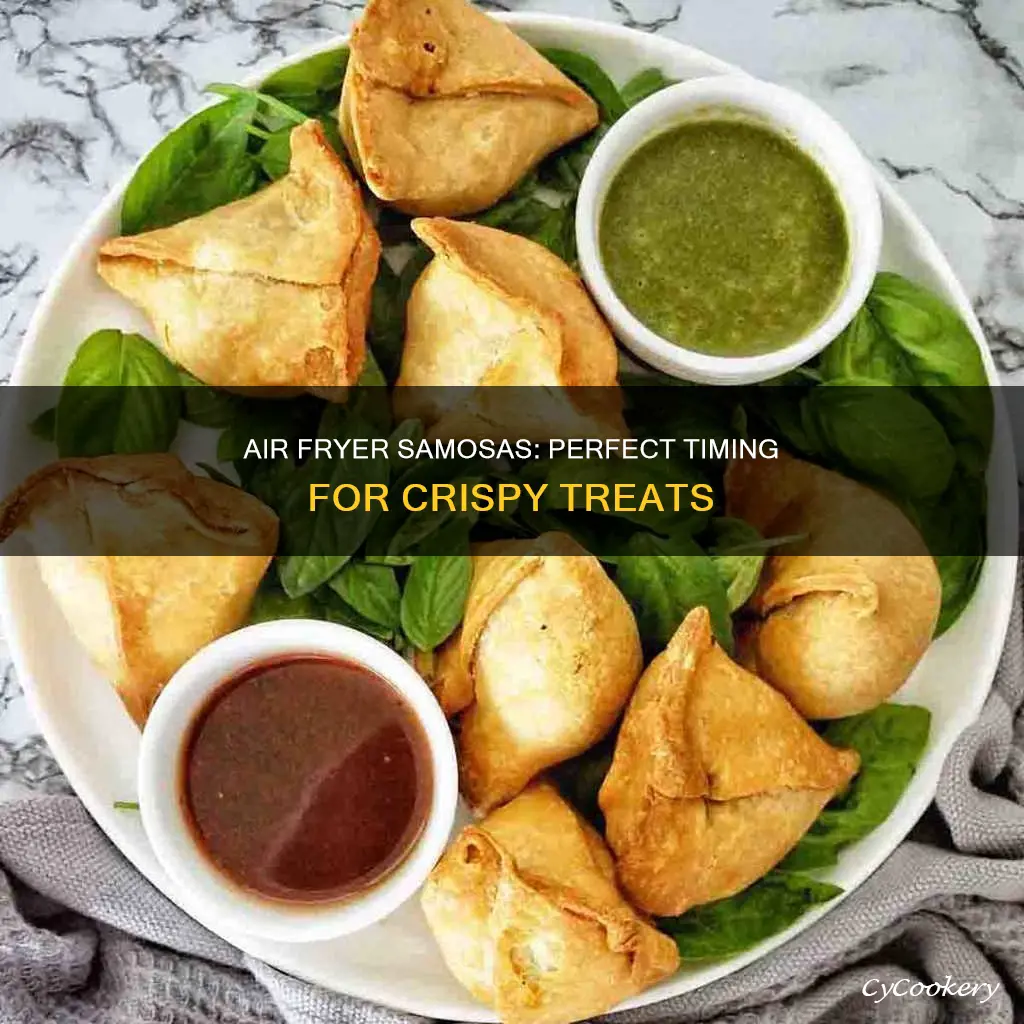 how long do you cook samosas in the air fryer