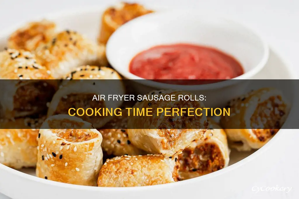 how long do you cook sausage rolls in air fryer