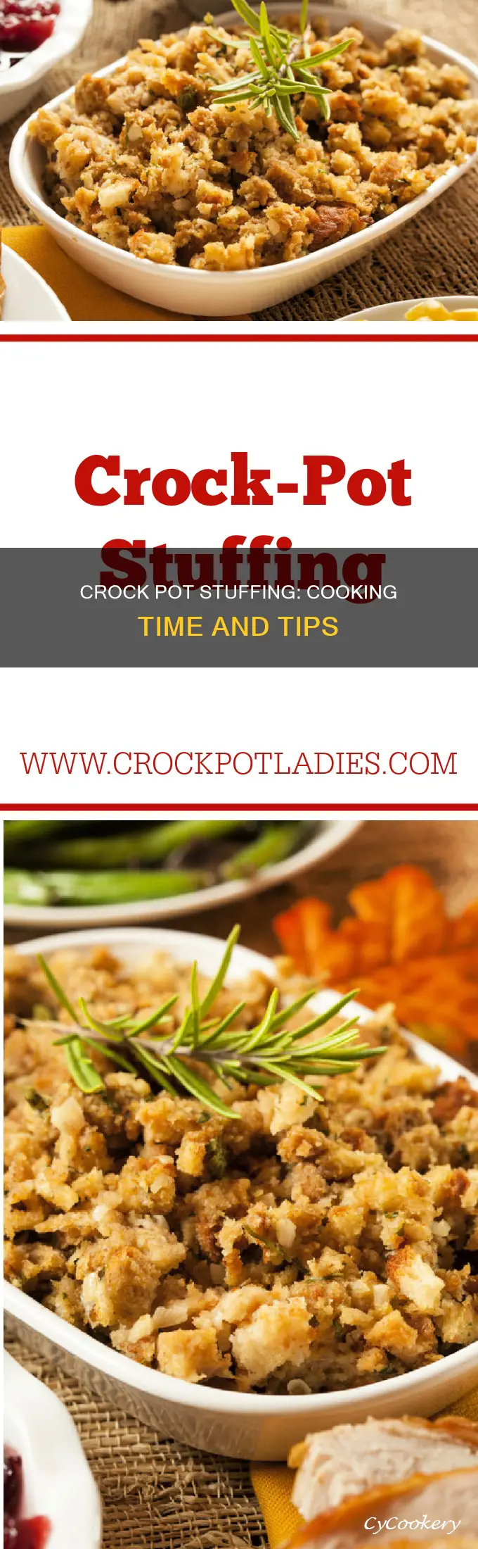 how long do you cook stuffing in a crock pot