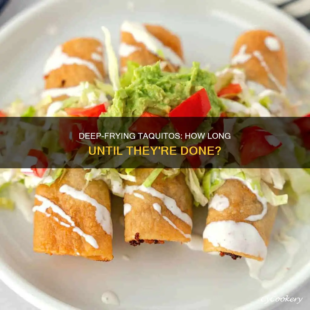 how long do you cook taquitos in a deep fryer