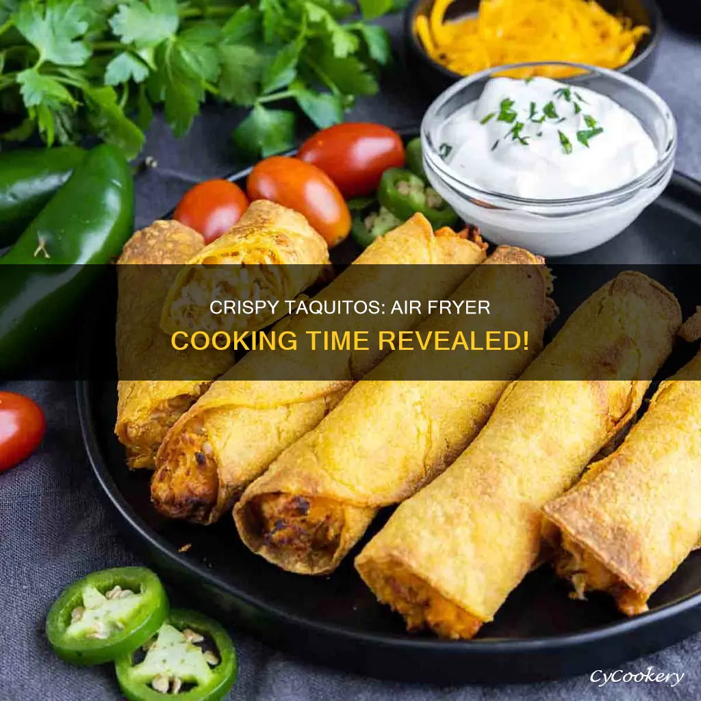 how long do you cook taquitos in an air fryer