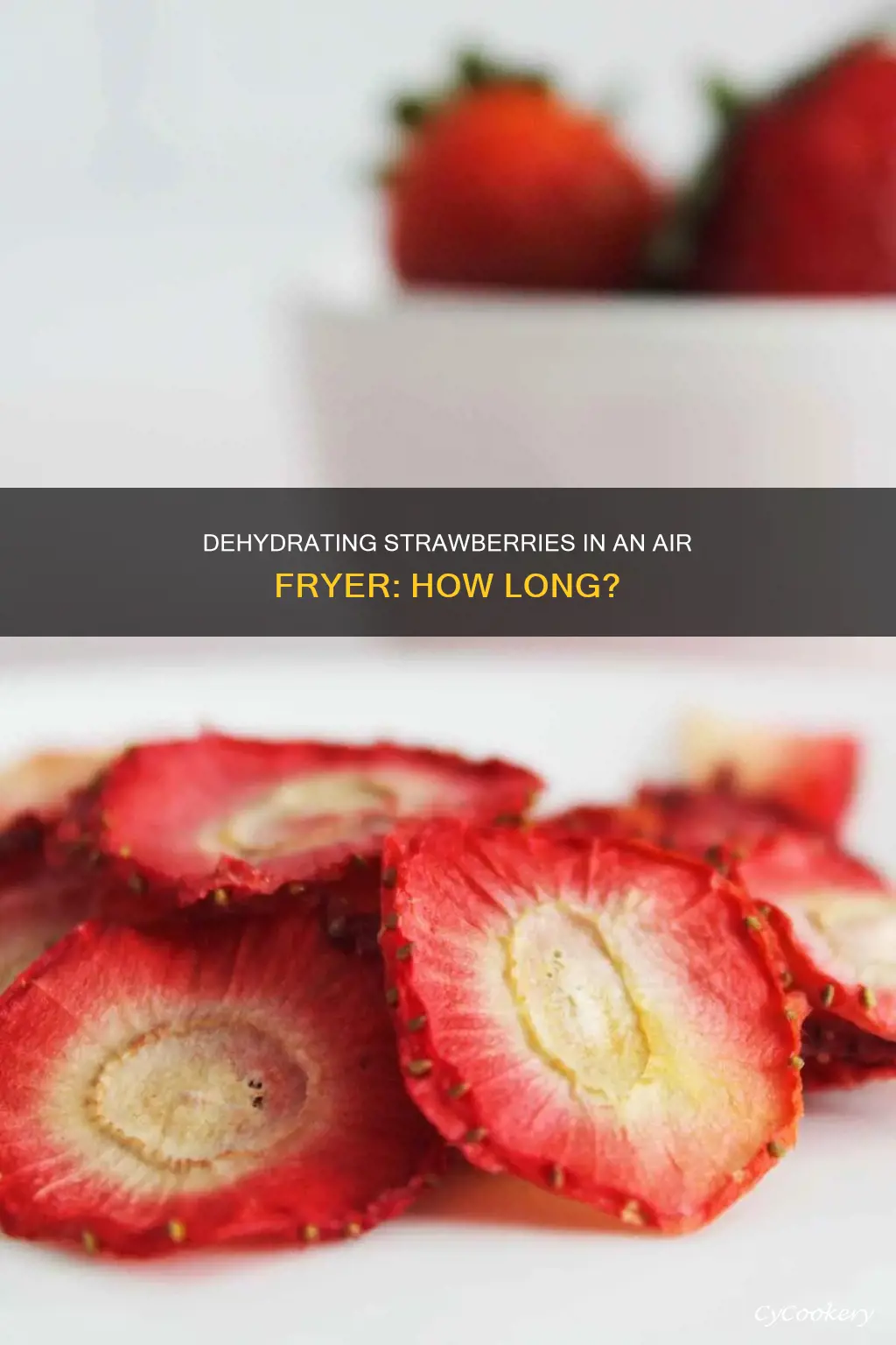 how long do you dehydrate strawberries in an air fryer