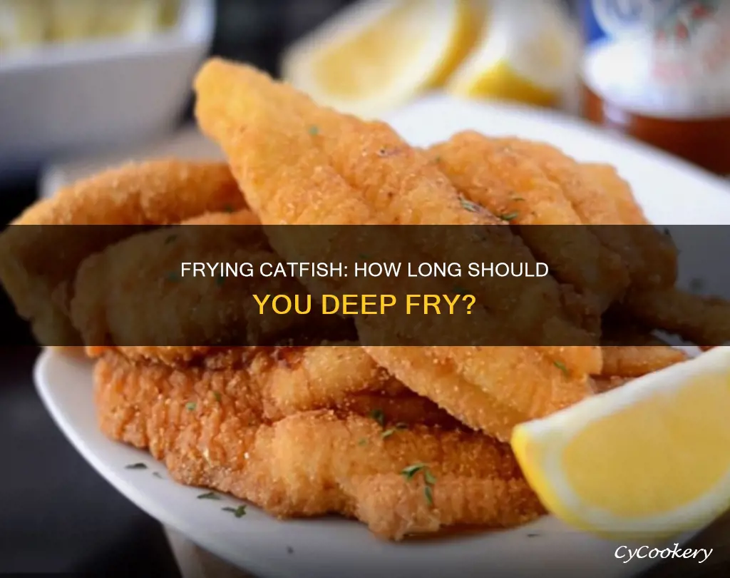 how long do you fry catfish in a deep fryer