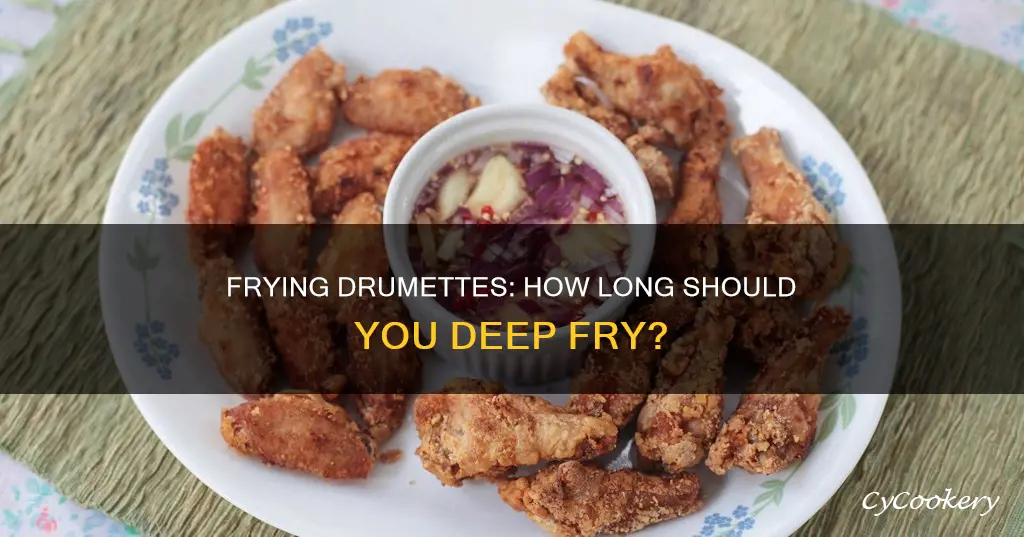 how long do you fry drumettes in a deep fryer