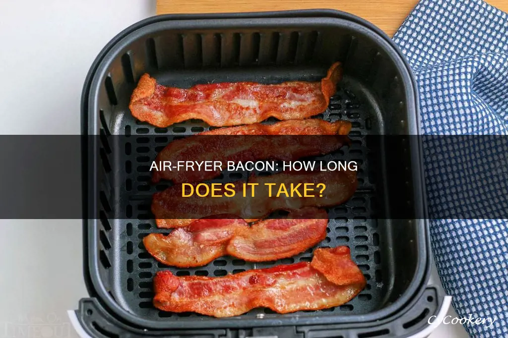 how long do you make bacon in the air fryer