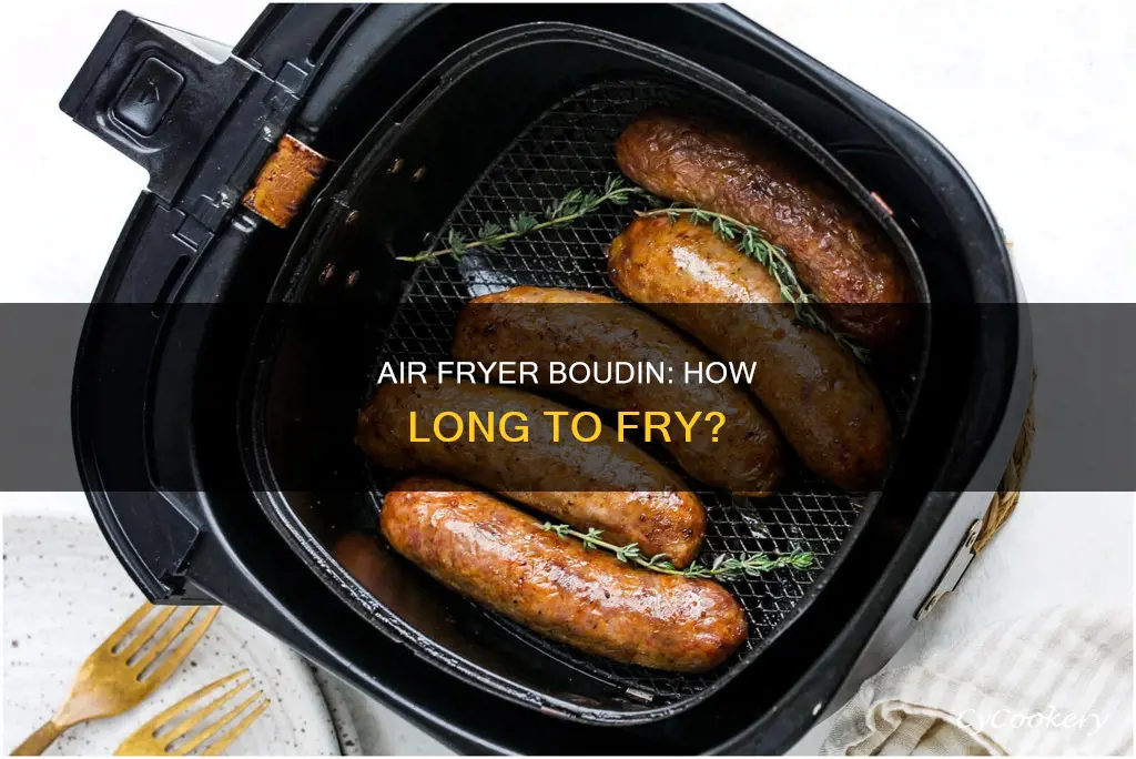 how long do you put boudin in the air fryer