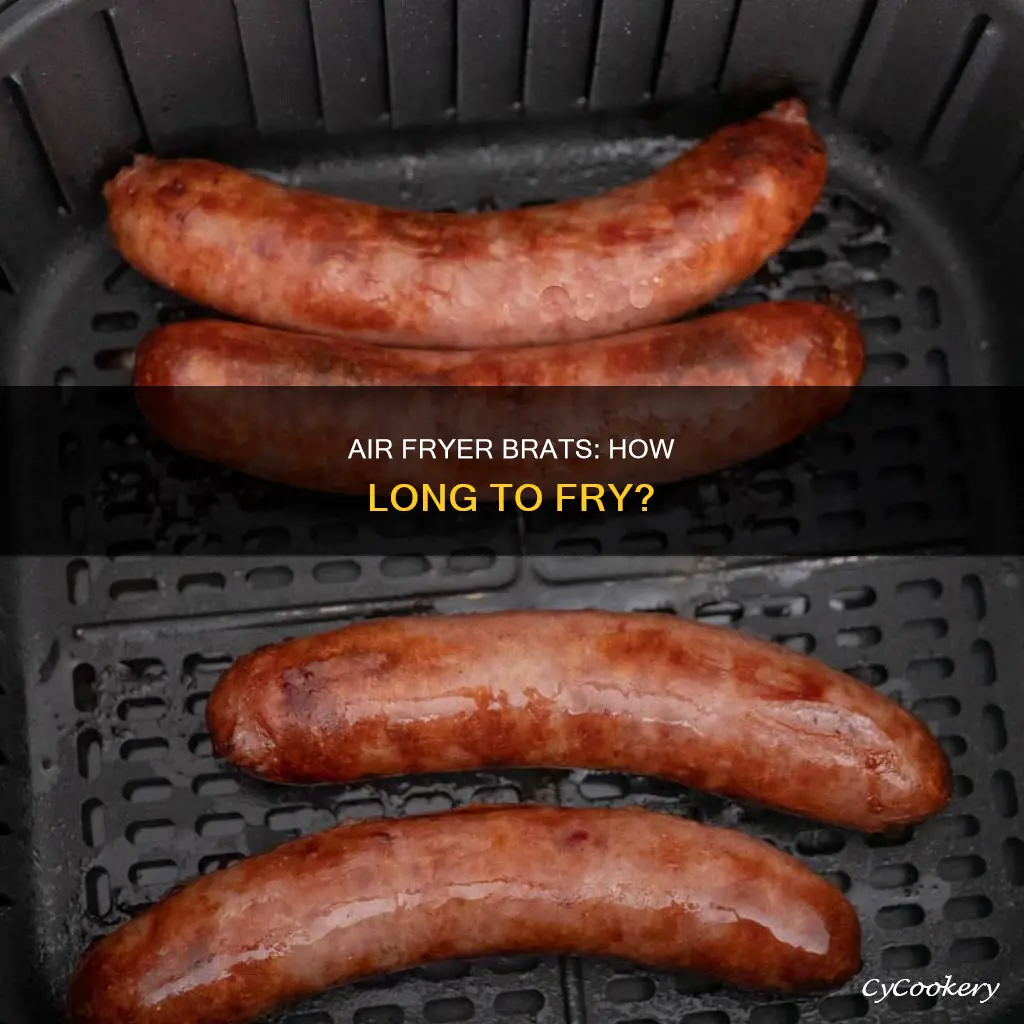 how long do you put brats in the air fryer