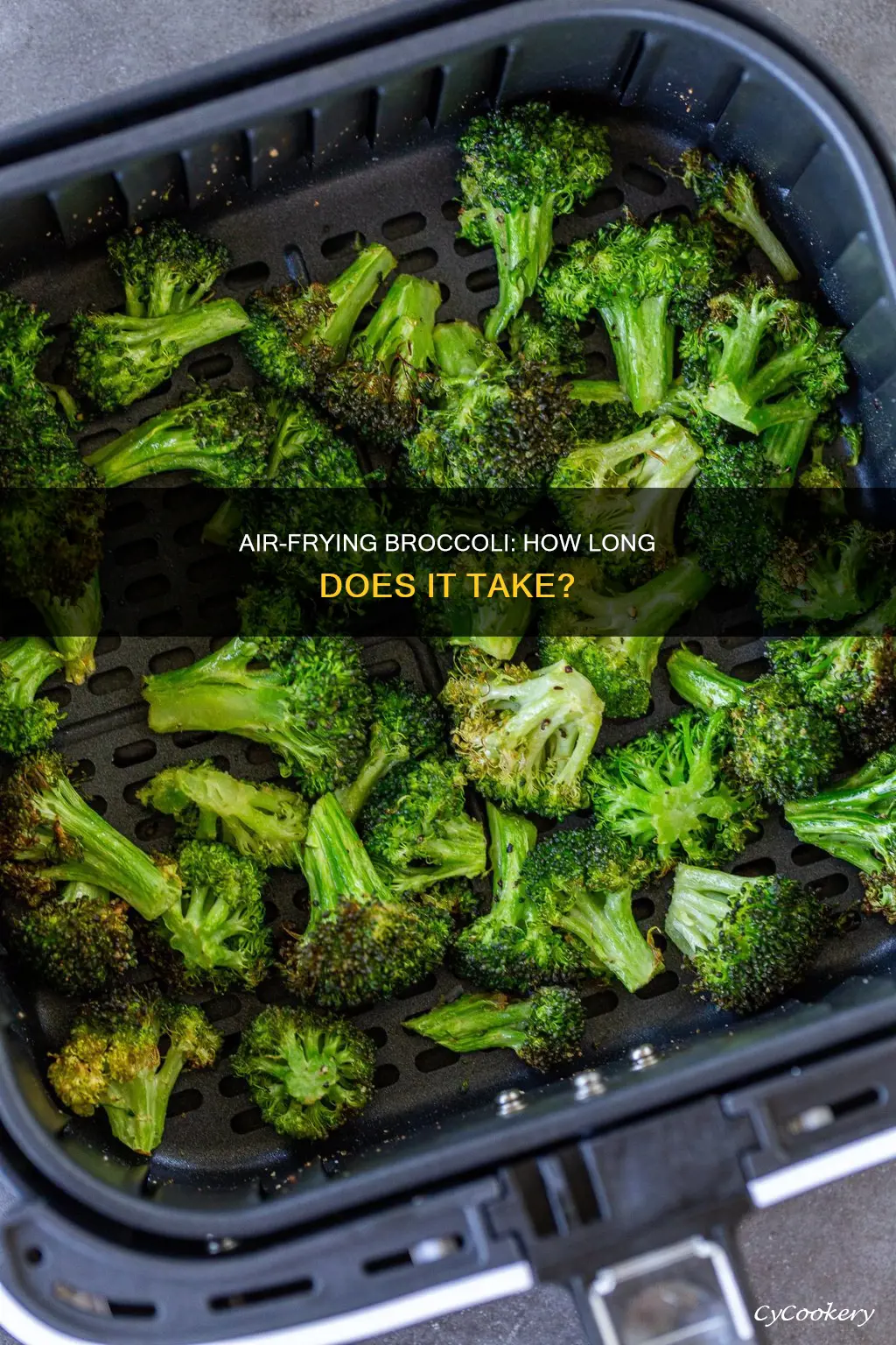 how long do you put broccoli in an air fryer