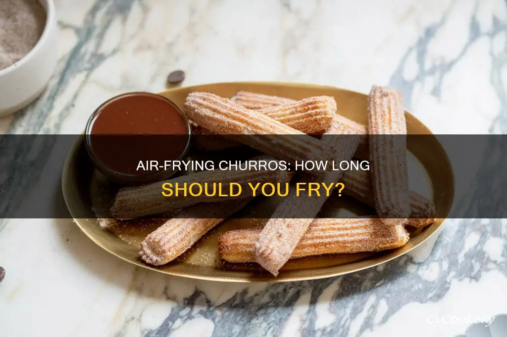 how long do you put churros in the air fryer