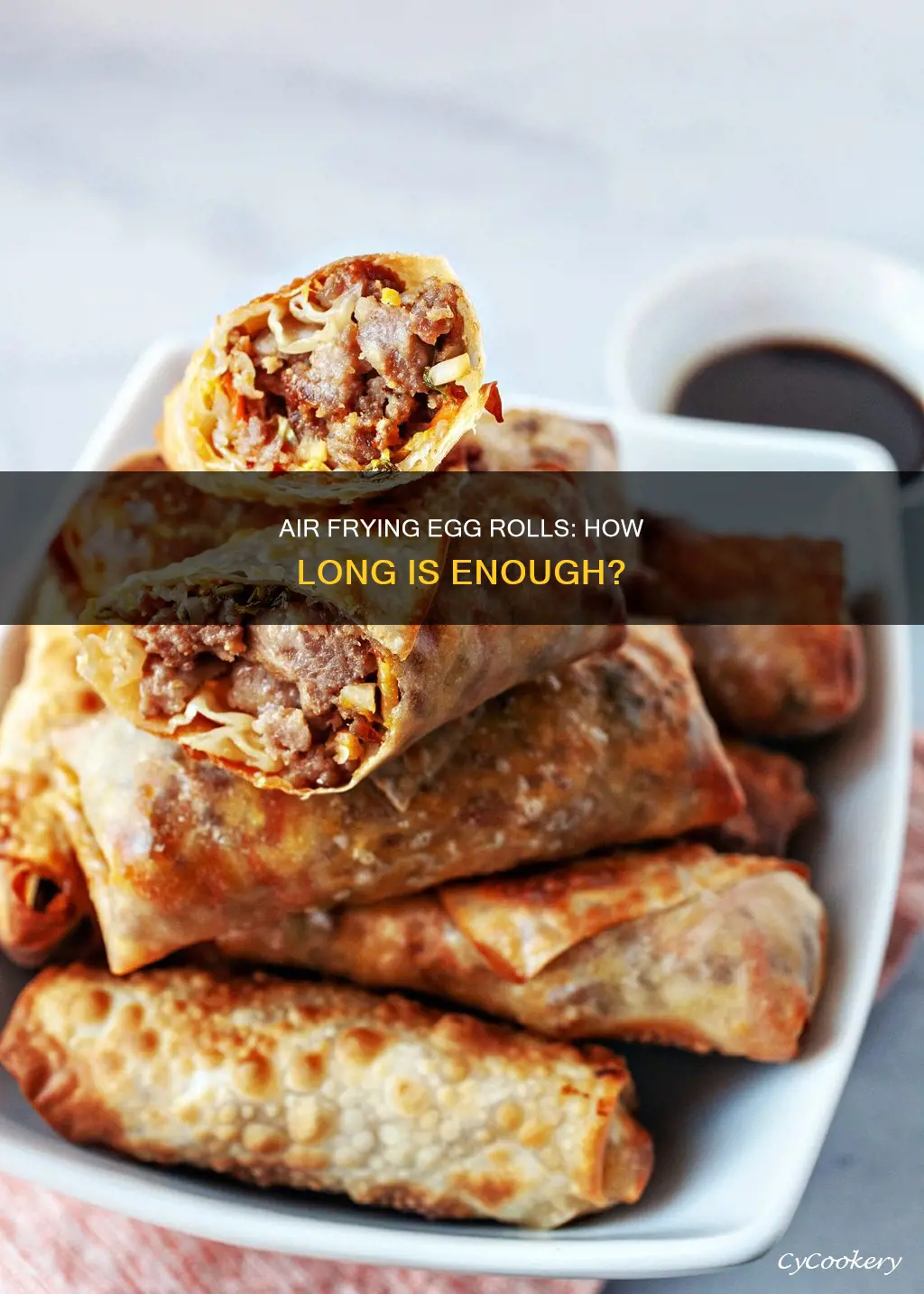 how long do you put egg rolls in air fryer