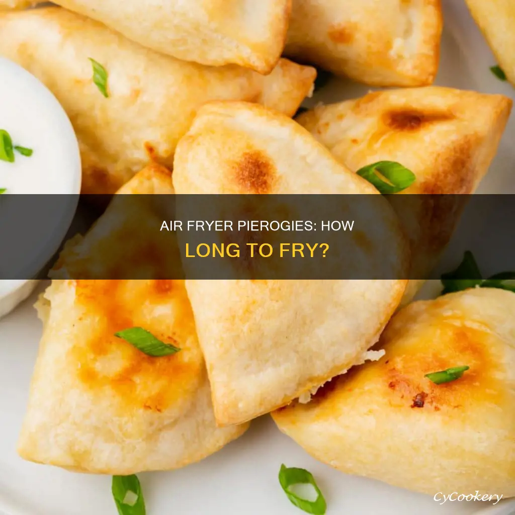 how long do you put pierogies in an air fryer