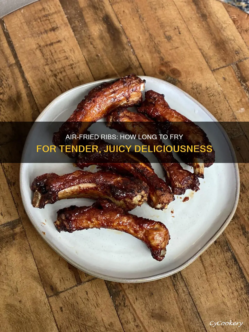 how long do you put ribs in the air fryer