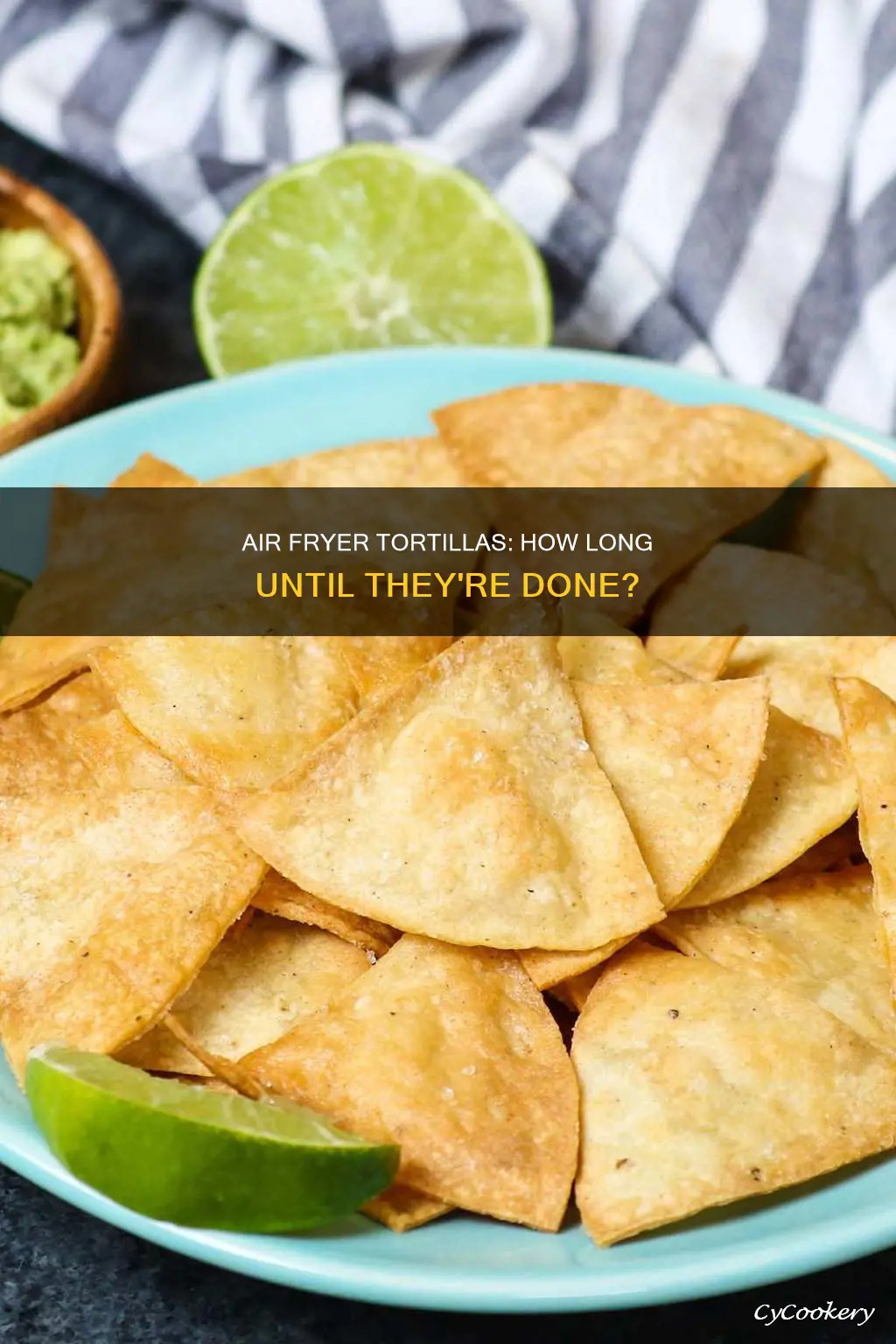 how long do you put tortillas in the air fryer