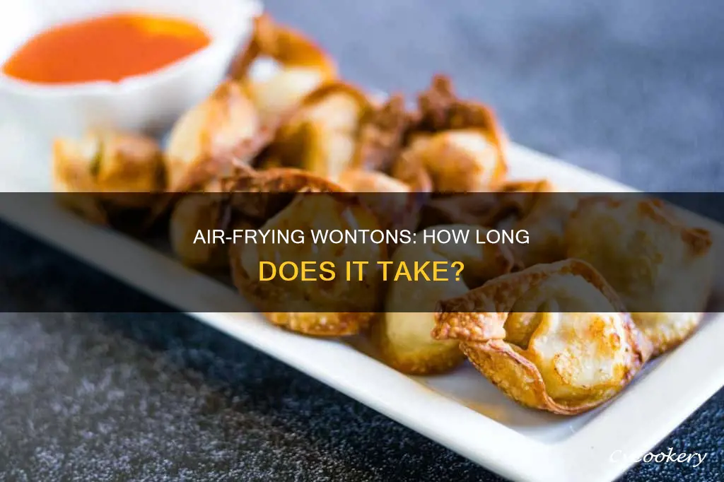 how long do you put wontons in an air fryer