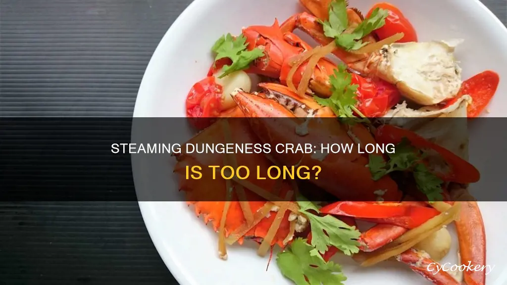 how long do you steam cooked dungeness crab