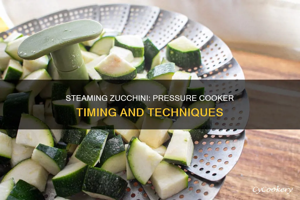 how long do you steam zucchini in a pressure cooker