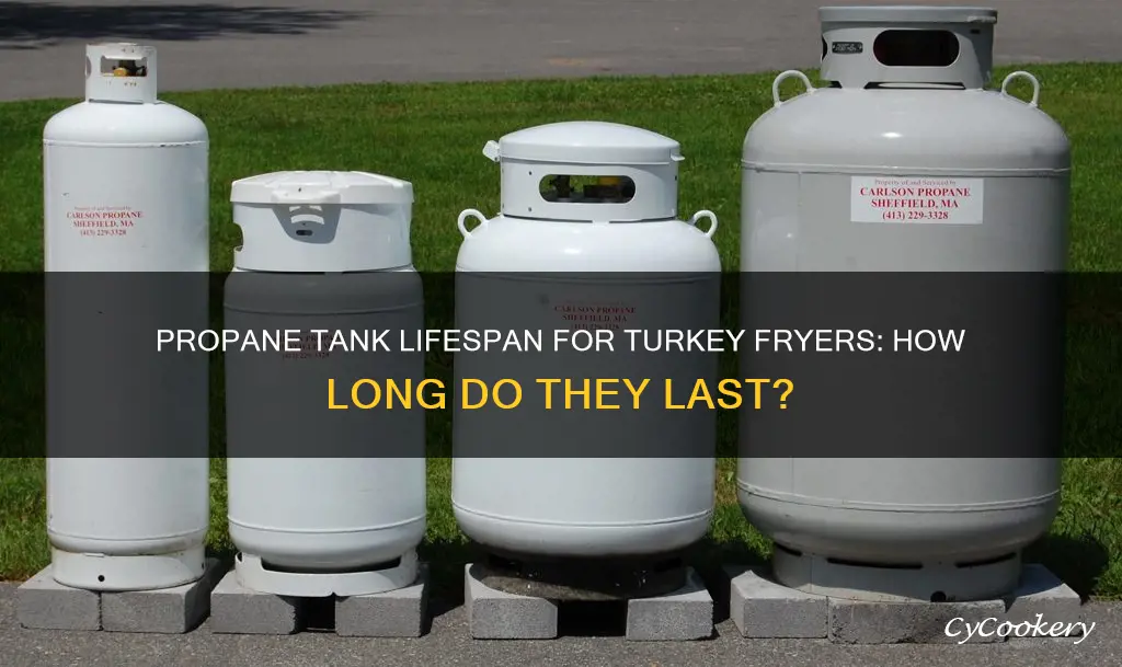 how long does a propane tank last turkey fryer