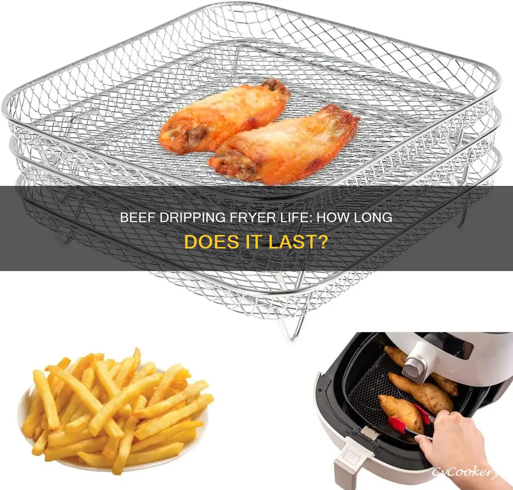 how long does beef dripping last in a fryer