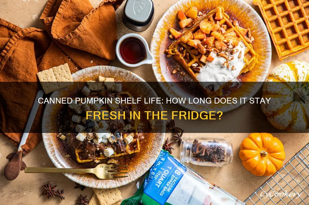 how long does canned pumpkin stay fresh in the refrigerator
