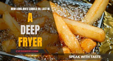 Canola Oil in Deep Fryers: How Long Does It Last?