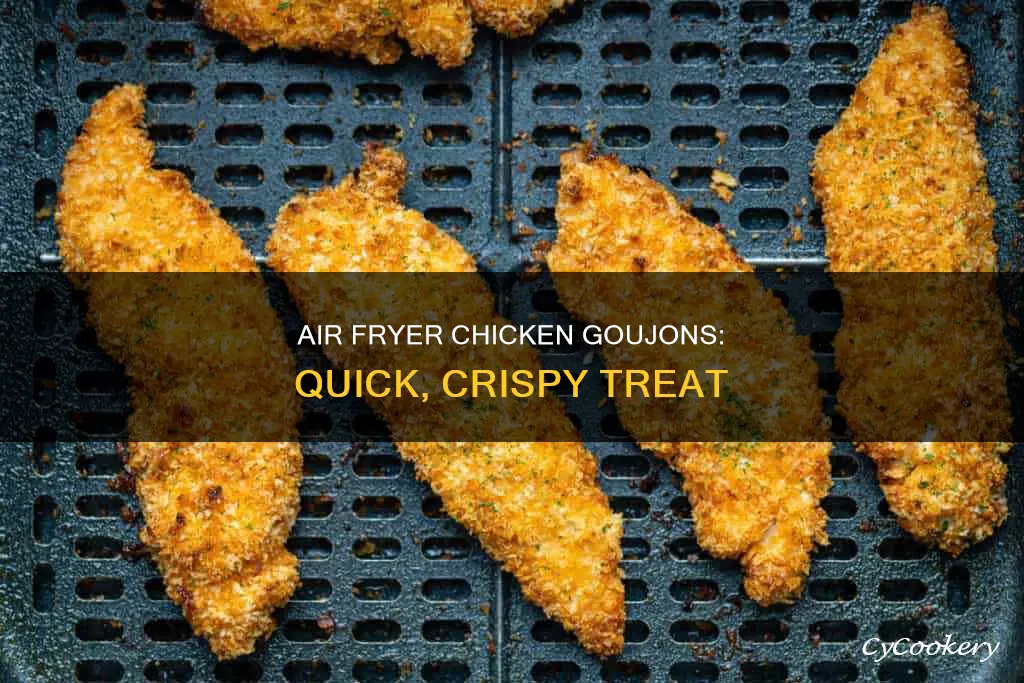 how long does chicken goujons take in air fryer