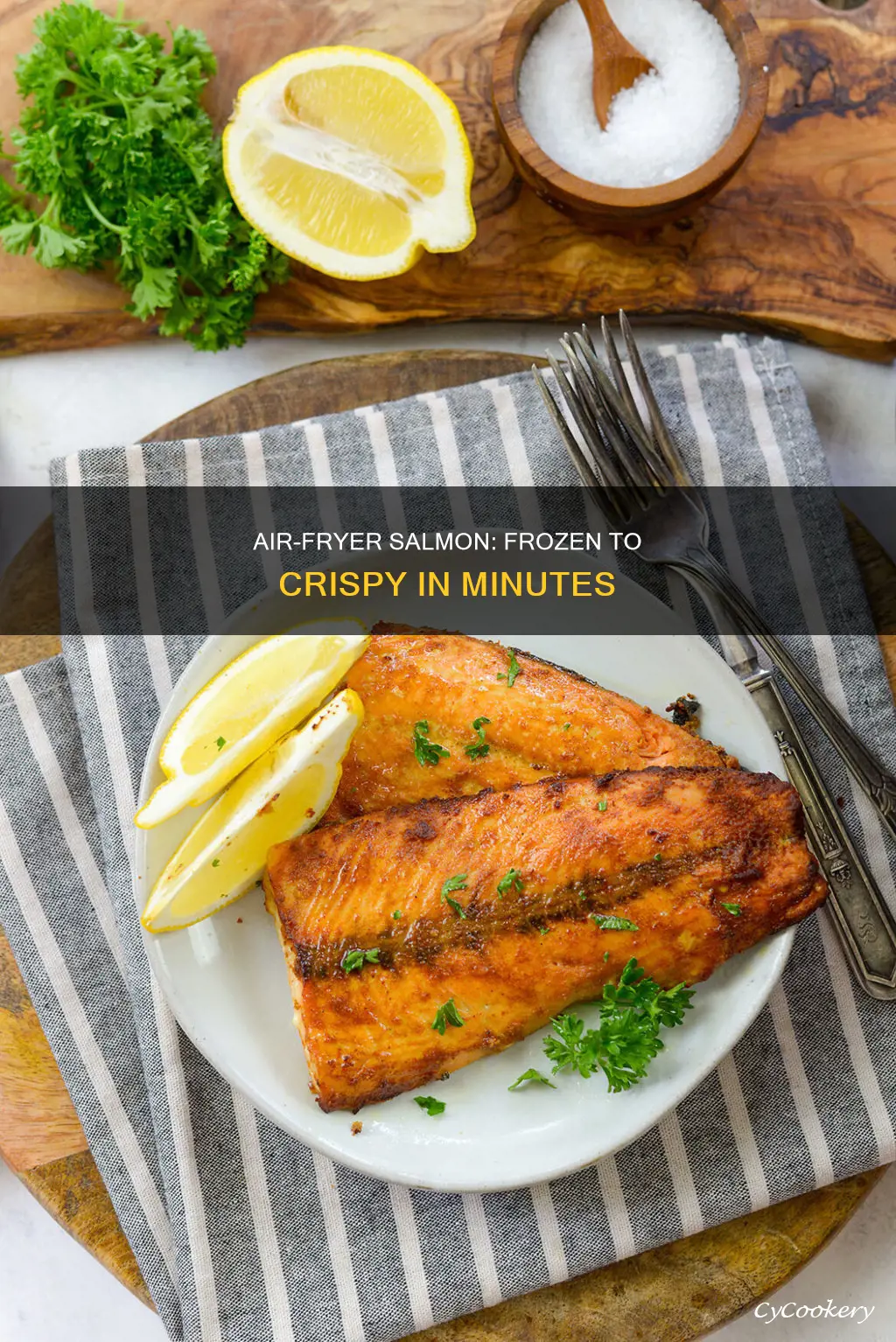 how long does frozen salmon take in air fryer