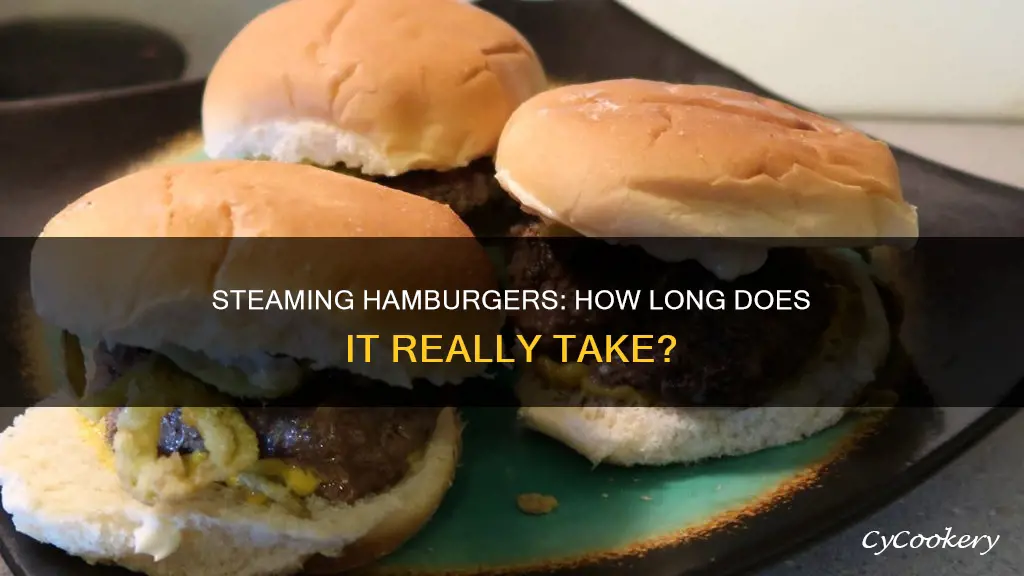 how long does it take to steam cook a hamburger