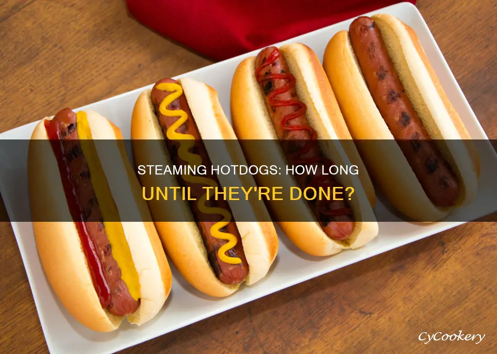 how long does it take to steam cook hotdogs