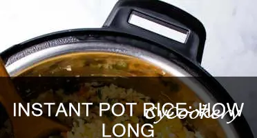 how long does ittaketheinstant pot to cook rice