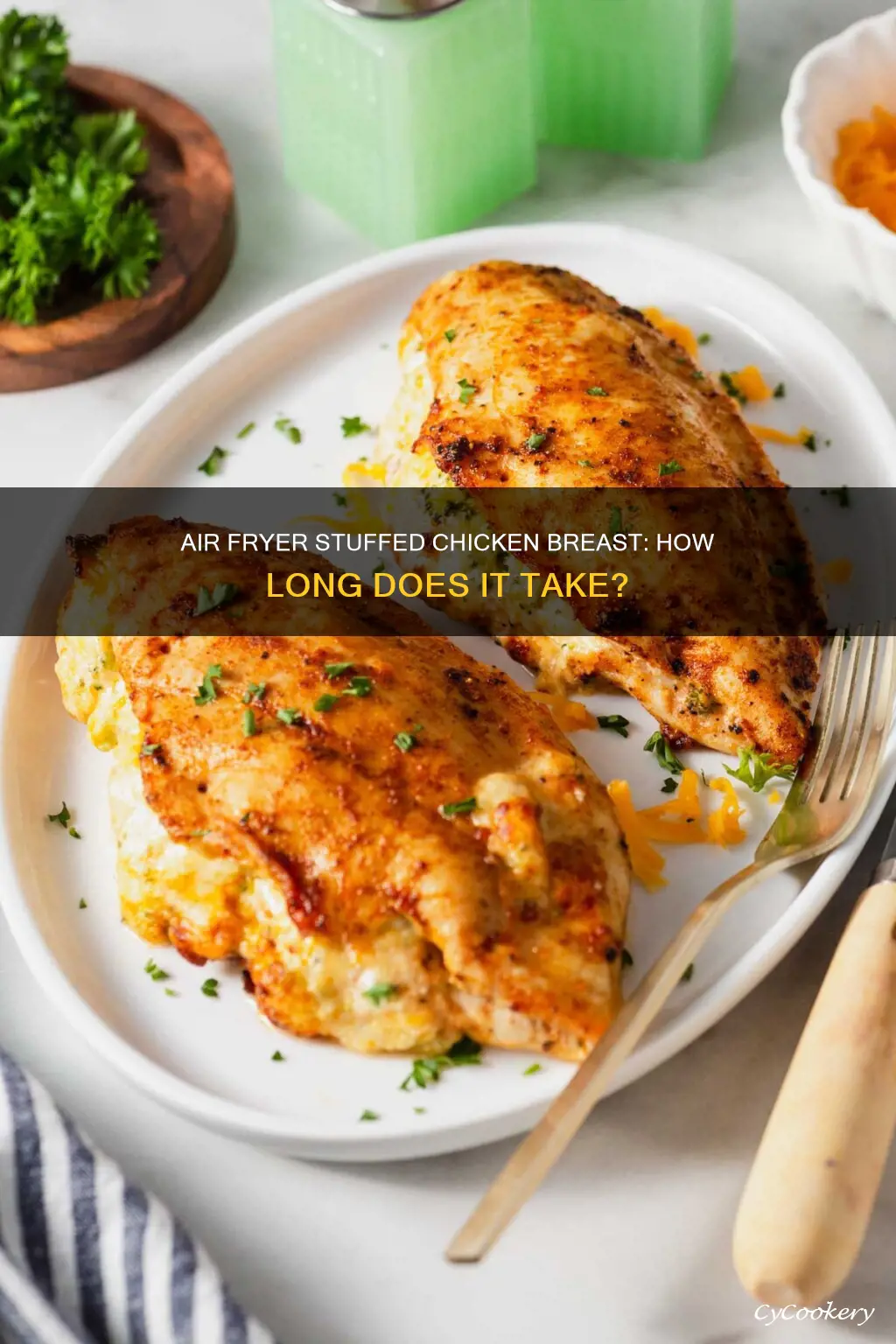 how long does stuffed chicken breast take in air fryer